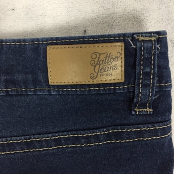 Tattoo Jean Shorts Womens 11 - Picture 7 of 10